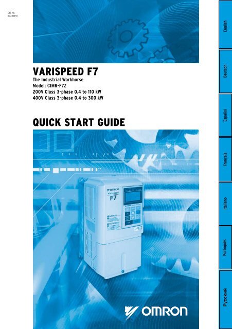 VARISPEED F7 QuIck START GuIDE - Carol Automatismos ...