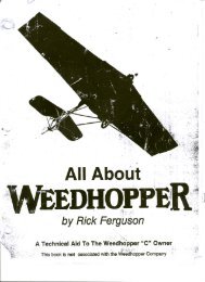 Rick Ferguson Weedhopper Modifications