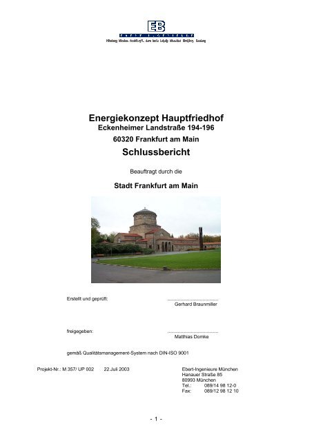 Energiekonzept Hauptfriedhof - Energiemanagement - Frankfurt am ...