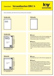 Datenblatt Versandtaschen DIN C 4