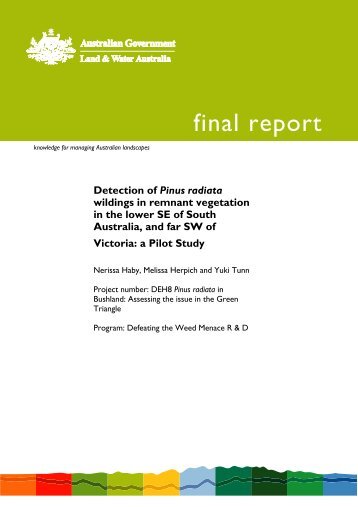 Detection of Pinus radiata wildlings in patches of remnant vegetation ...