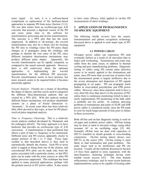 Partial Discharge Diagnostics and Electrical Equipment Insulation ...