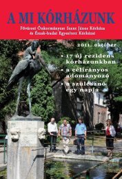 A Mi KÃ³rhÃ¡zunk 2011. oktÃ³ber - Szent JÃ¡nos KÃ³rhÃ¡z