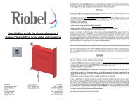 Installation guide for electronic valve / Guide d'installation ... - Riobel