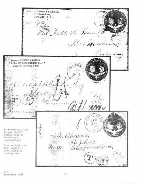 99 - New Jersey Postal History Society