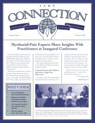 IAHP Connection Winter 1999 - The Upledger Institute