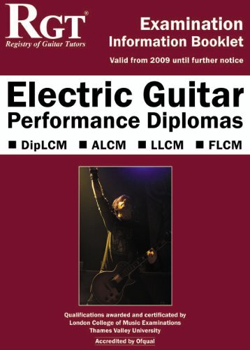 Electric Guitar Performance Diplomas - University of West London