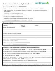 Cabin Crew Application Form - Aer Lingus