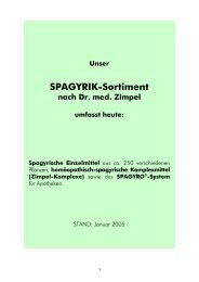 SPAGYRIK-Sortiment