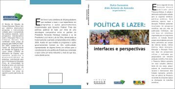 POLÃTICA E LAZER: - MinistÃ©rio do Esporte