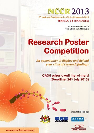 NCCR 2013 Research Poster Competition - NCCR Conference