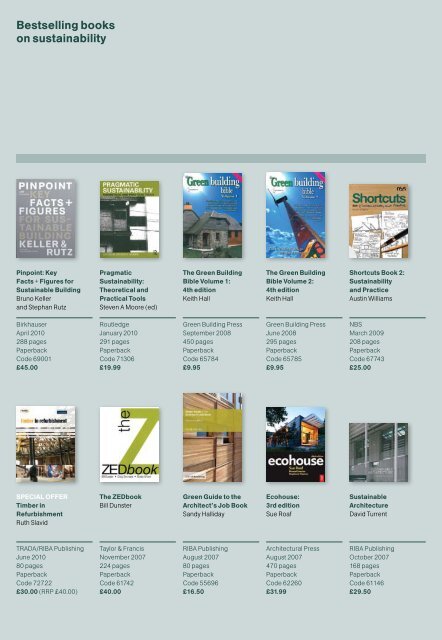 The latest and bestselling books on sustainability - RIBA Bookshops