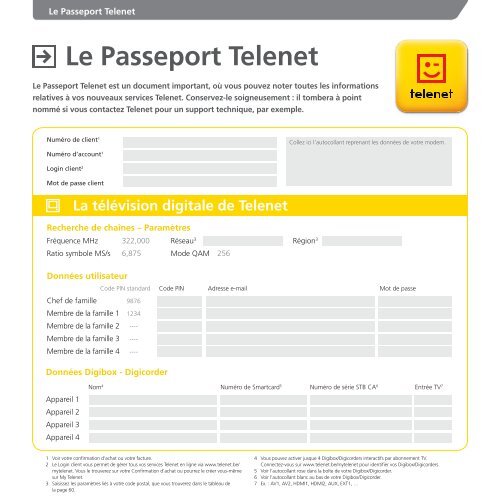 FranÃ§ais - Klantenservice - Telenet