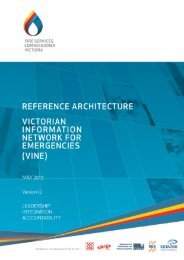 Reference Architecture - The Fire Services Commissioner