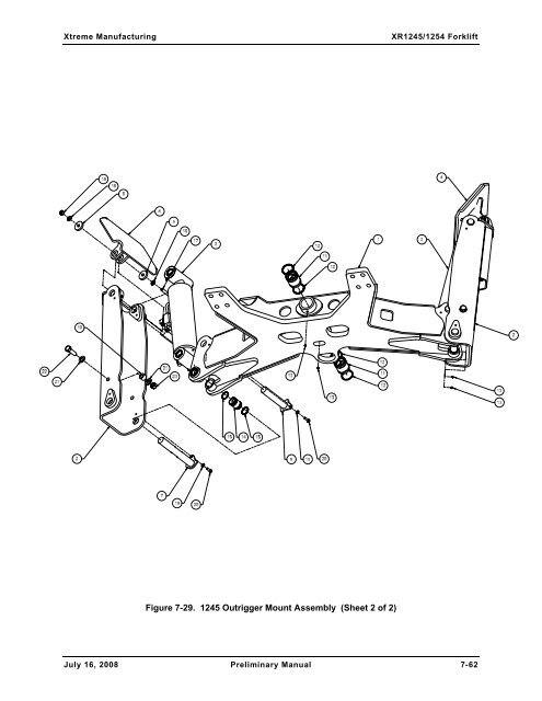 Numerical List of Parts Breakdowns â€“ Cont. - Xtreme Manufacturing