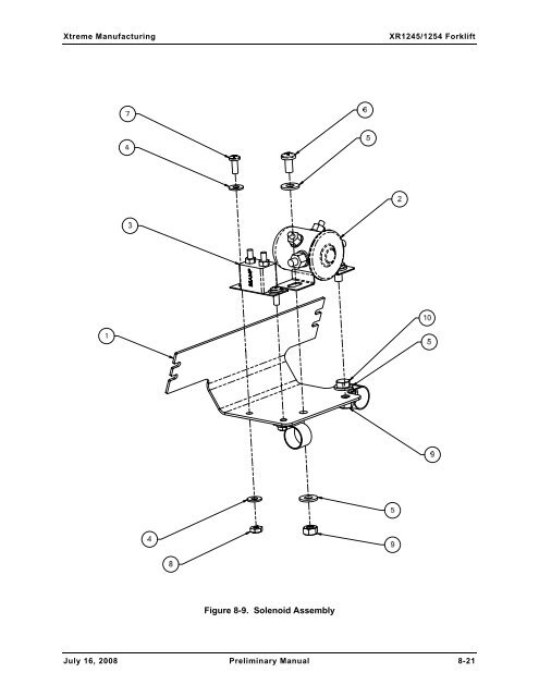 Numerical List of Parts Breakdowns â€“ Cont. - Xtreme Manufacturing