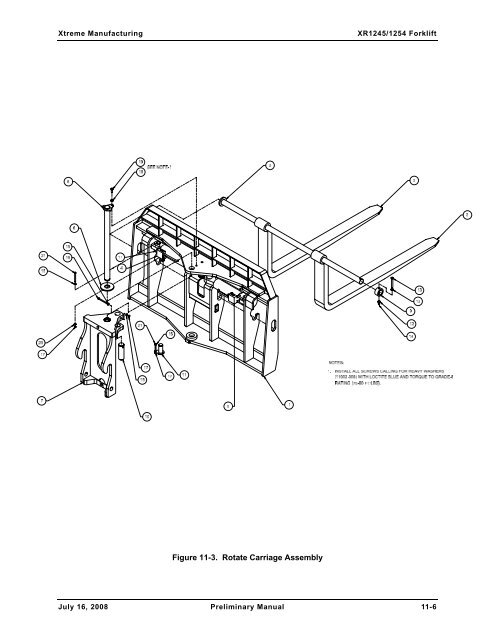 Numerical List of Parts Breakdowns â€“ Cont. - Xtreme Manufacturing