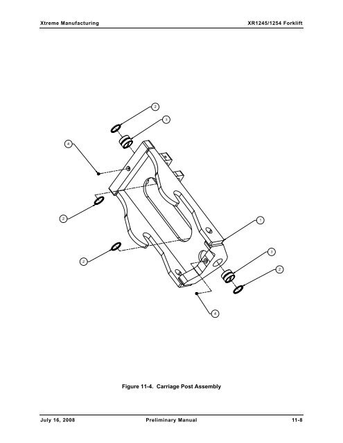 Numerical List of Parts Breakdowns â€“ Cont. - Xtreme Manufacturing