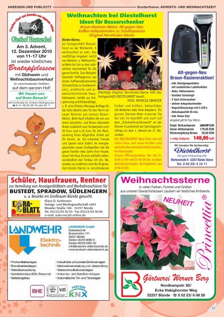 Ausgabe 11/10 - Extrablatt vom Zeitungsjungen