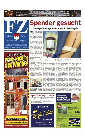 4.- 1.50 1. Oktober  2011 - Fränkische Zeitung