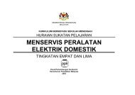 menservis peralatan elektrik domestik - Kementerian Pelajaran ...