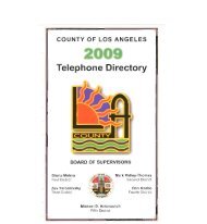 Los Angeles County Telephone Directory - 2009 (Name ... - Home