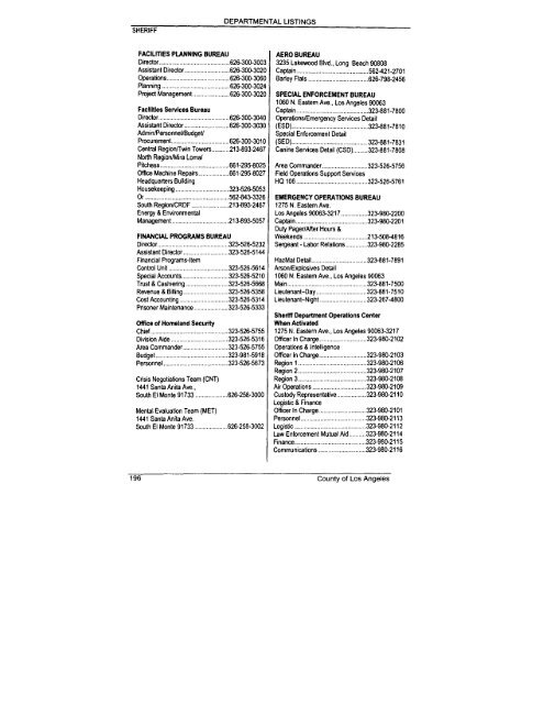 Los Angeles County Telephone Directory - 2009 (Name ... - Home