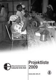 44 Projekte im Jahr 2009 - SolidaritÃ¤t Dritte Welt