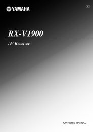 RX-V1900 - EXCELIA HIFI