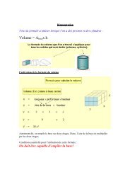 Explication pour la formule du volume