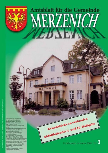 (0 24 65) 10 30 Telefax (0 24 65) - Gemeinde Merzenich