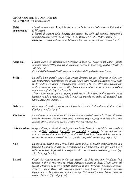 Sistema solare[d] - Scuolavicospinea.it