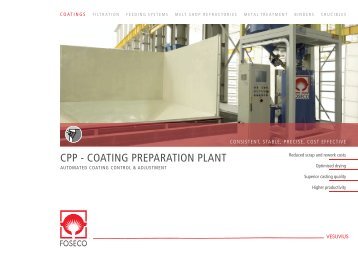 CPP - COATING PREPARATION PLANT - Foseco