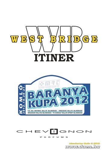 West Bridge ITINER - DuEn RALLY oldala