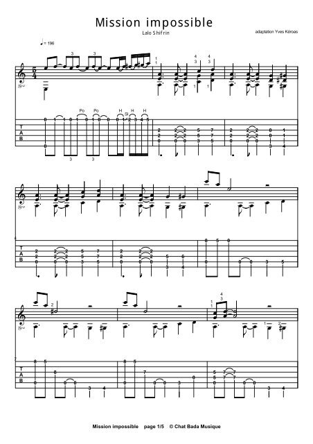 Mission Impossible Acoustic Fingerstyle Guitar acoustic fingerstyle guitar