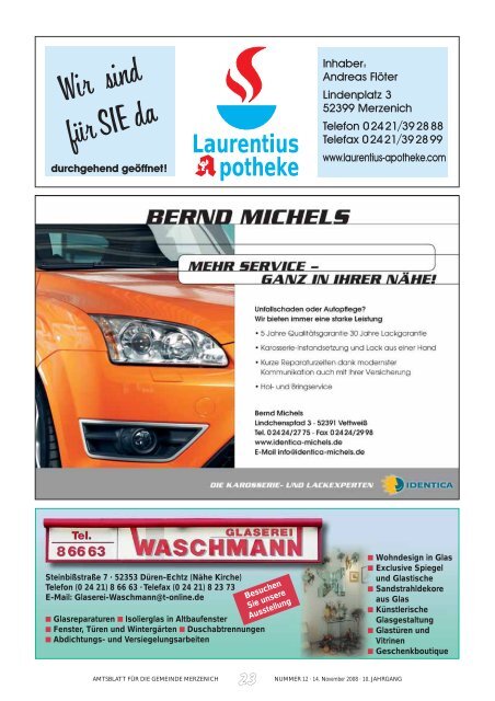 Amtsblatt für die Gemeinde - Gemeinde Merzenich