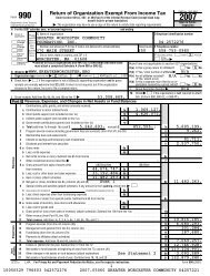 IRS Form 990 2007 - Greater Worcester Community Foundation