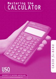 Casio fx-82 AU Calculator booklet - University of Southern ...