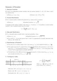 Formula Sheet