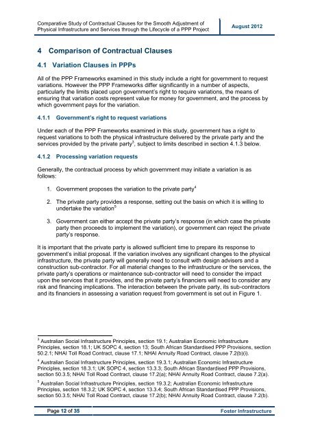 Comparative Study of Contractual Clauses to Provide for the Smooth ...