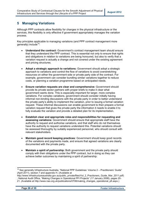 Comparative Study of Contractual Clauses to Provide for the Smooth ...