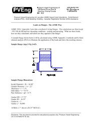 Loads on Flanges - PVEng