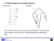 4.2 Ableitungsgraph und Ableitungsbaum Grammatik: S Ã¢Â†Â’ AB A ...