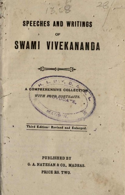 A Comprehensive Collection - Swami Vivekananda