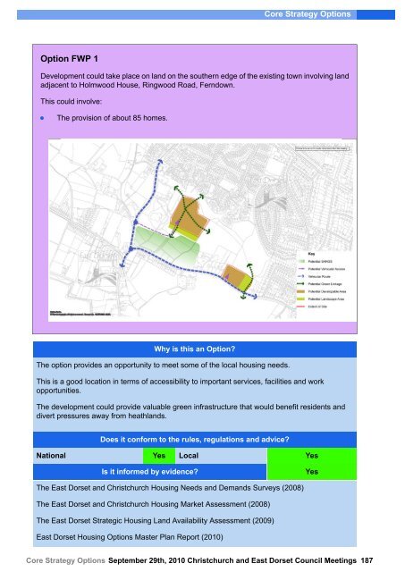 Core Strategy Options - Dorsetforyou.com