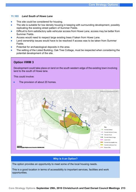 Core Strategy Options - Dorsetforyou.com