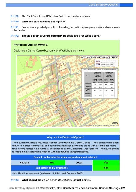 Core Strategy Options - Dorsetforyou.com