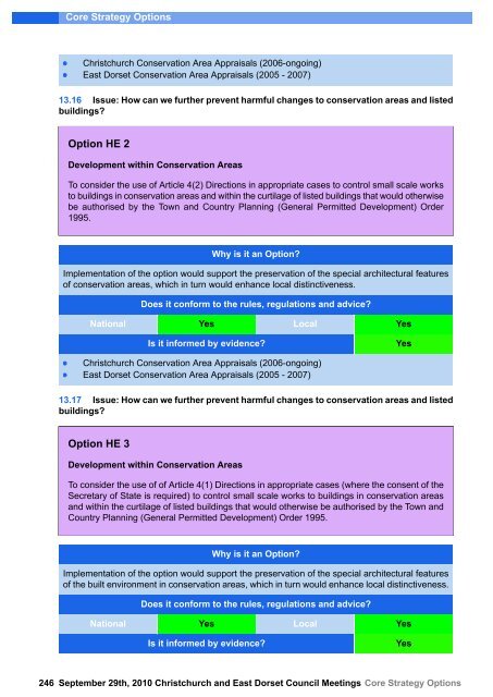 Core Strategy Options - Dorsetforyou.com