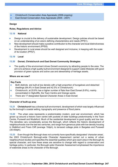 Core Strategy Options - Dorsetforyou.com