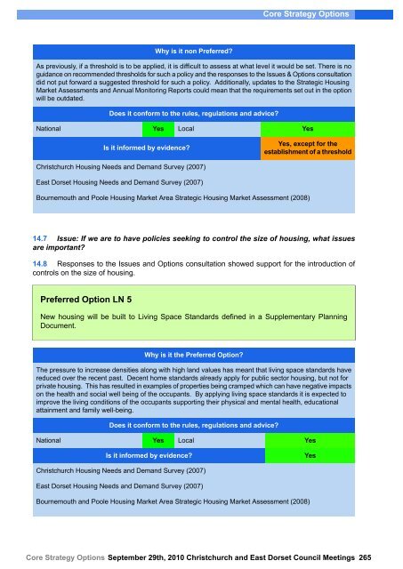 Core Strategy Options - Dorsetforyou.com